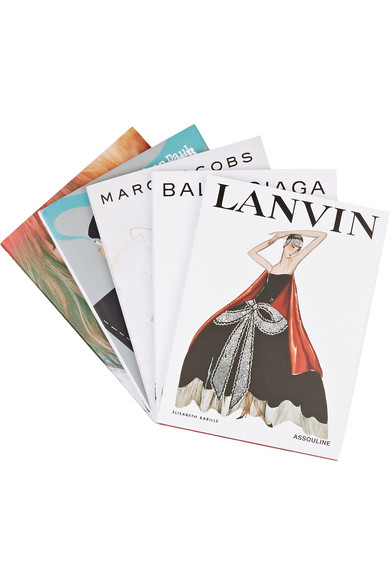 Assouline Set of five hardcover books- Balenciaga, Chloe, Lanvin, Marc Jacobs, Jean Paul Gaultier