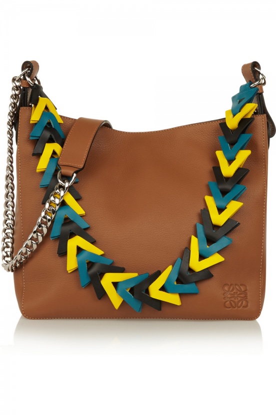 Loewe V Bucket Textured-Leather Shoulder Bag