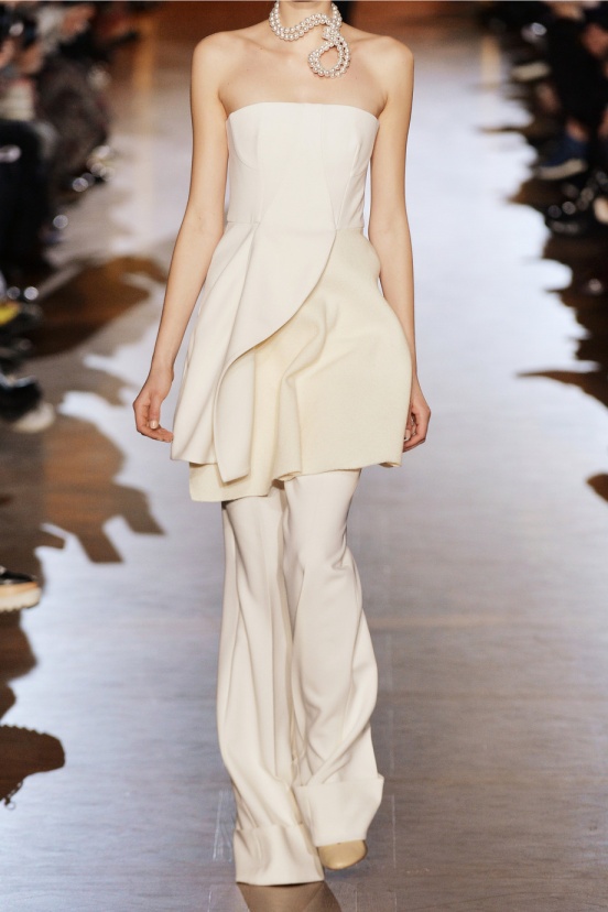 Stella McCartney Marcy Stretch-Wool and Wool-Blend Crepe Mini Dress