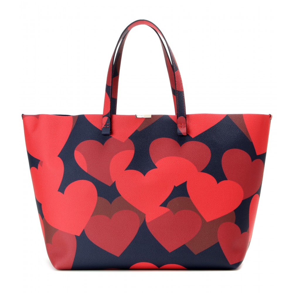 Victoria Beckham Simple Printed Leather Shopper