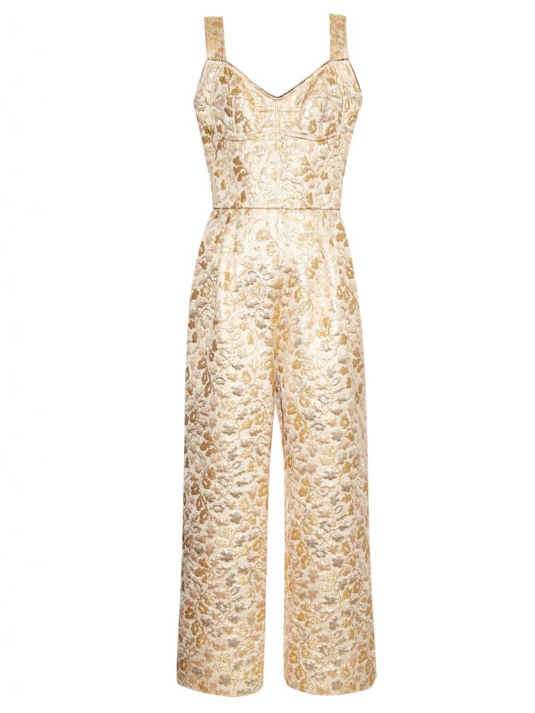 Dolce & Gabbana Floral-brocade Wide-leg Jumpsuit