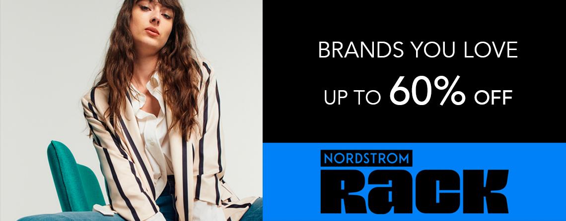 Shop Nordstrom Rack to save up to 60% on top brands